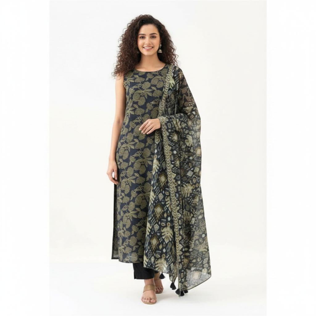Sapphire 3 Piece Printed Lawn Suit – Soft Summer Collection