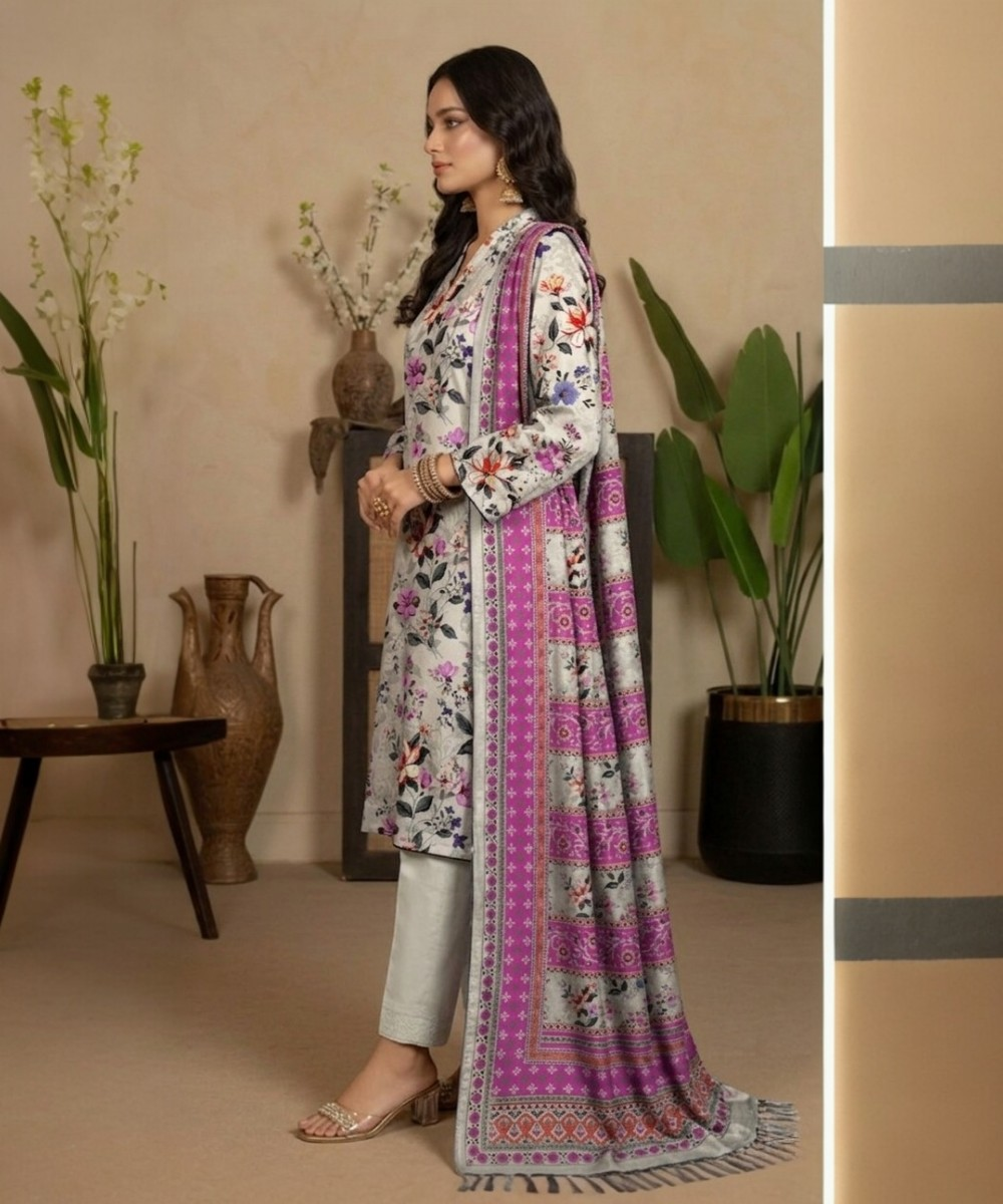 3 THREE UNSTITCHED PRINTED LAWN SUMMER COLLECTION