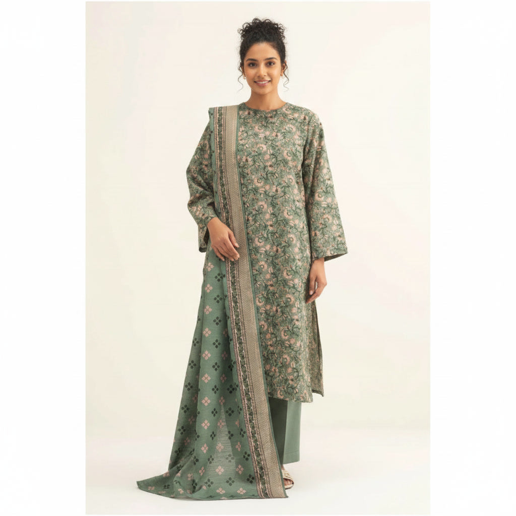 SAPPHIRE 3 PIECE LAWN SUIT FOR SUMMER