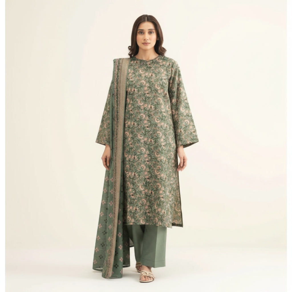 SAPPHIRE 3 PIECE LAWN SUIT FOR SUMMER