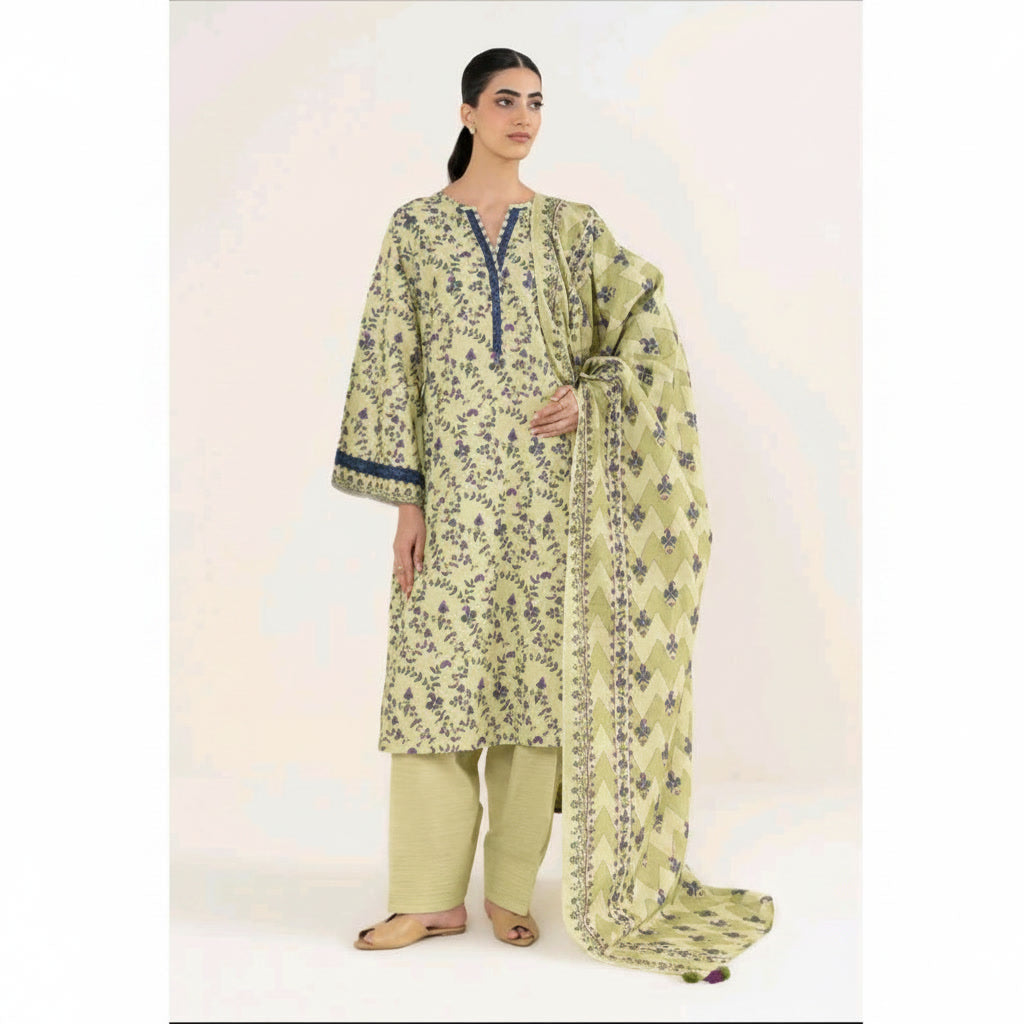 Sapphire 3 Piece Printed Lawn Suit – Elegant Summer Wear