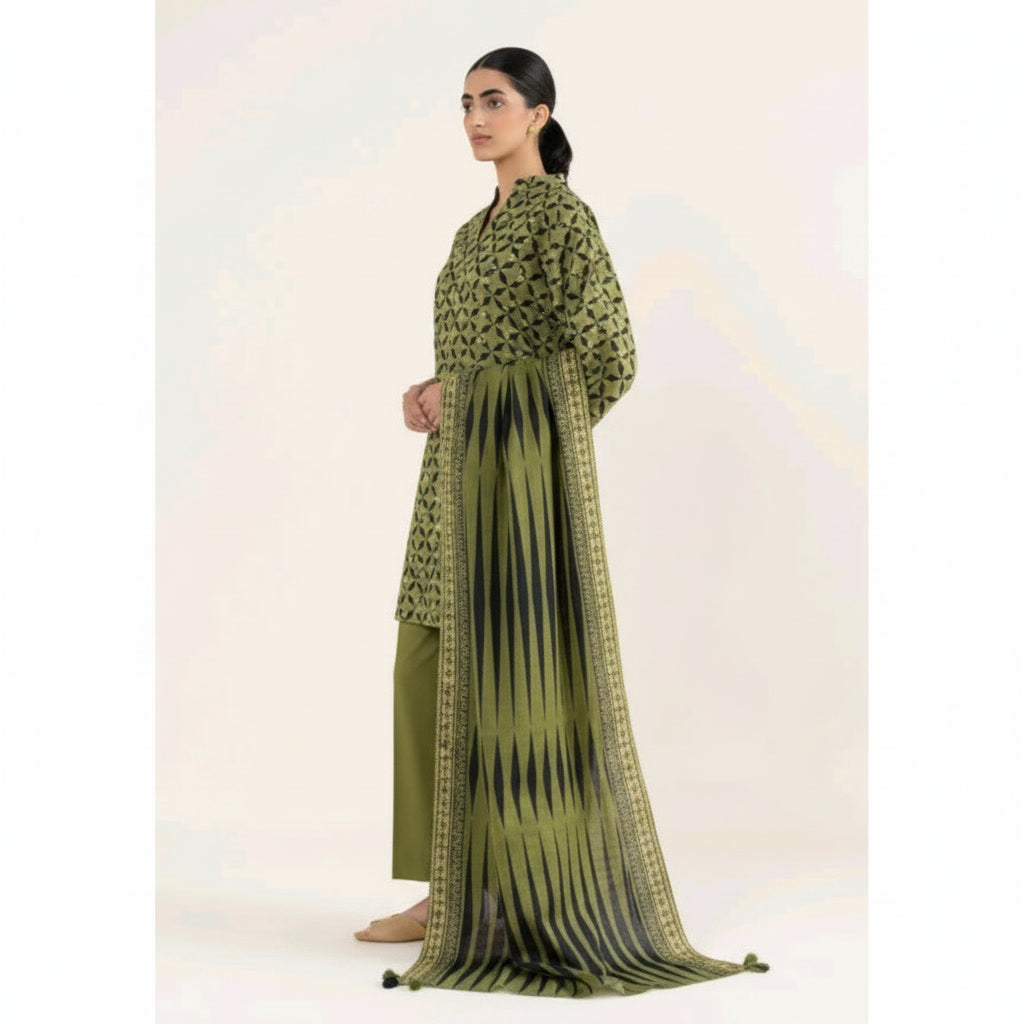 SAPPHIRE 3 PIECE PRINTED LAWN SUIT