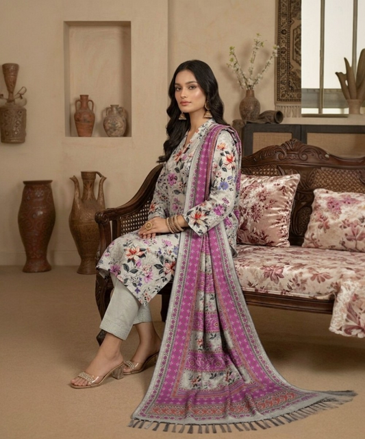 3 THREE UNSTITCHED PRINTED LAWN SUMMER COLLECTION