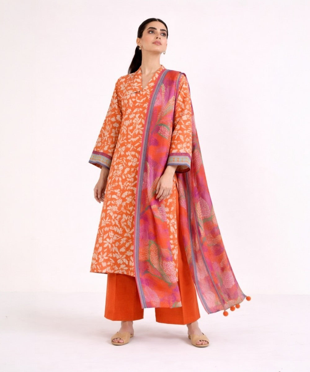 SAPPHIRE 3 PIECE UNSTITCHED PRINTED LAWN SUIT