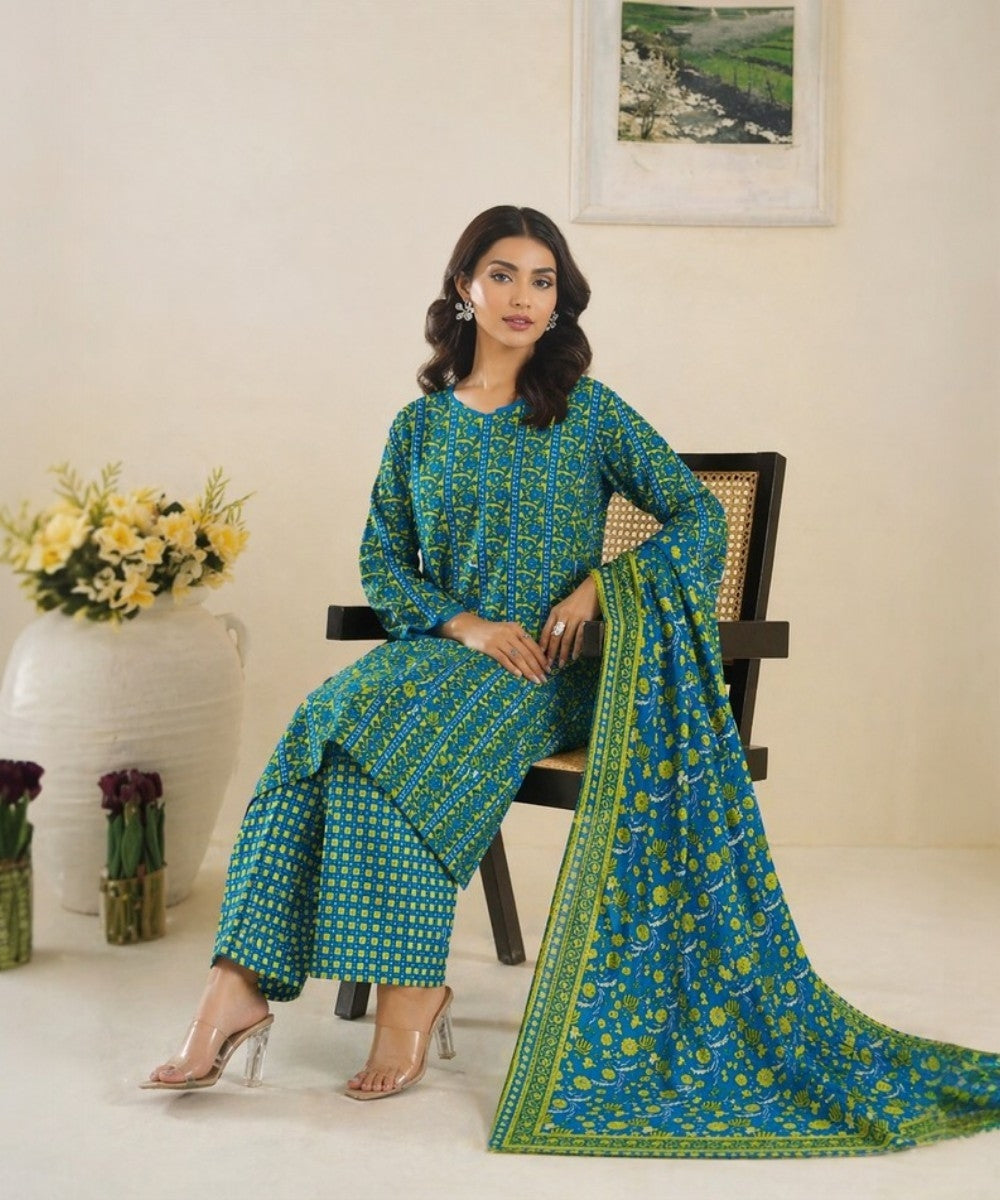 3 PIECE Beechtree Lawn Suit – Elegant Summer Collection