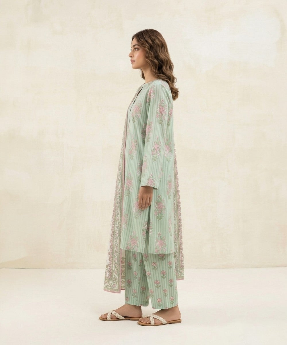 3 PIECE Beechtree Lawn Suit – Elegant Summer Collection