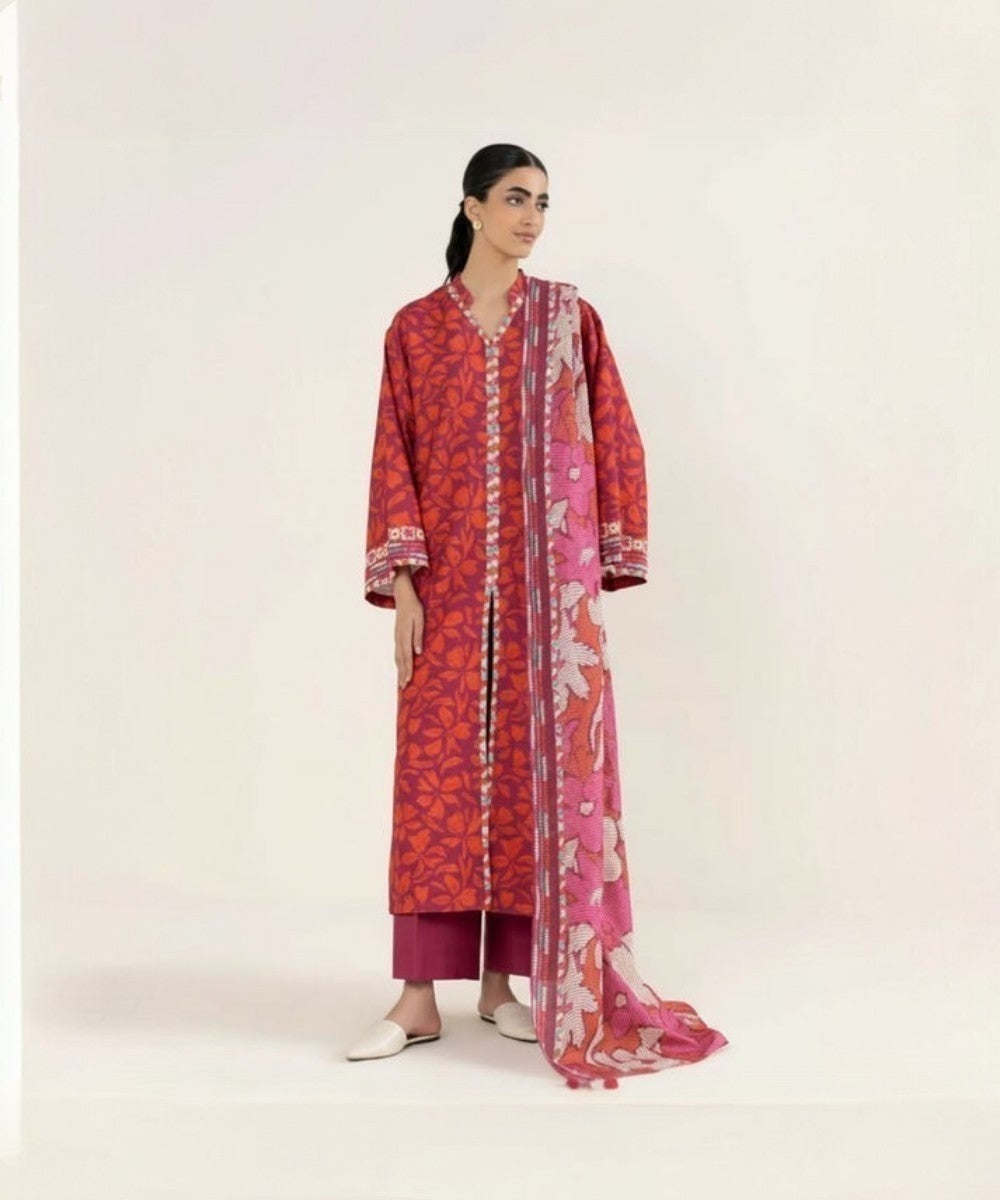 Sapphire 3 Piece Printed Lawn Suit – Soft Summer Collection