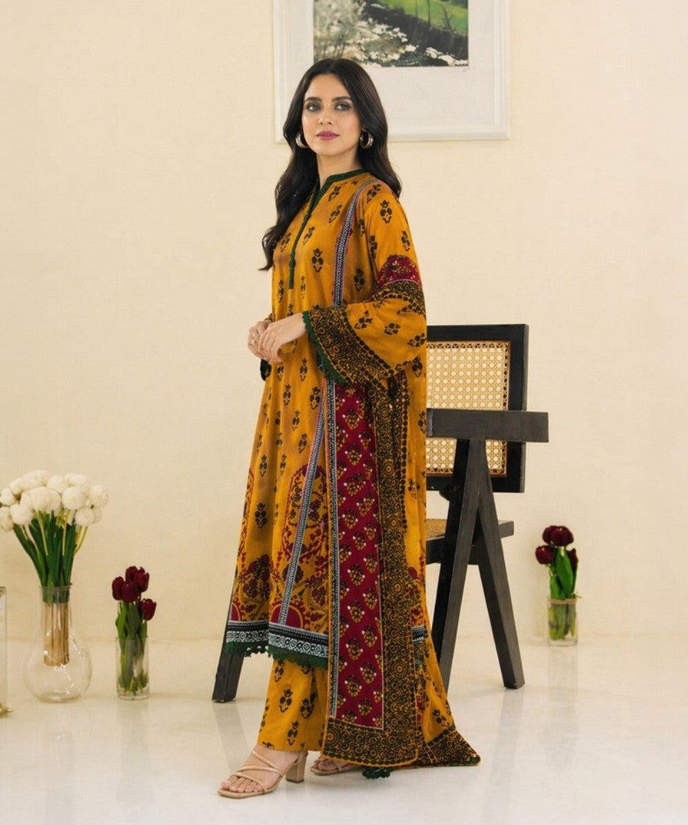 3 PIECE Beechtree Lawn Suit – Elegant Summer Collection