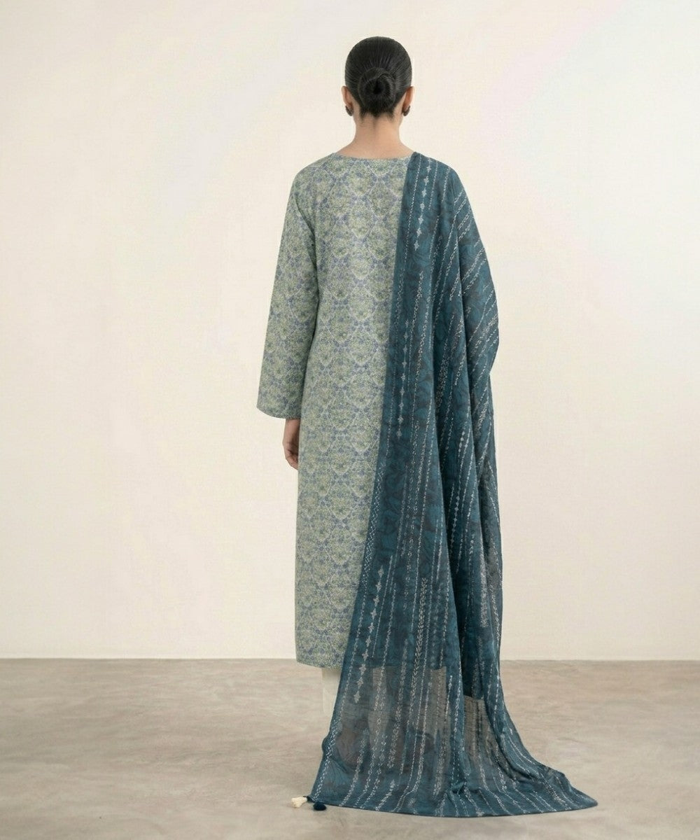 SAPPHIRE 3 PIECE PRINTED LAWN SUIT