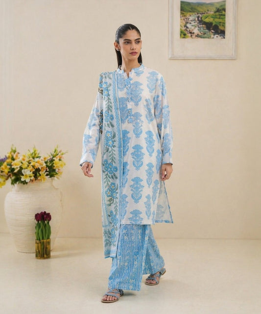 3 PIECE Beechtree Lawn Suit – Elegant Summer Collection