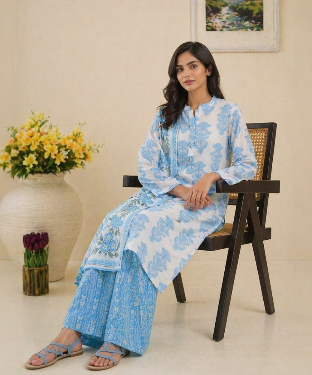 3 PIECE Beechtree Lawn Suit – Elegant Summer Collection