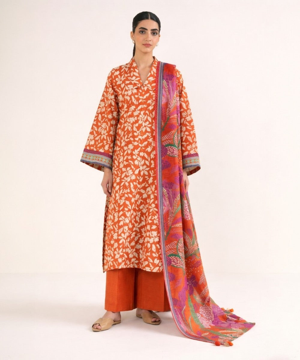 SAPPHIRE 3 PIECE UNSTITCHED PRINTED LAWN SUIT