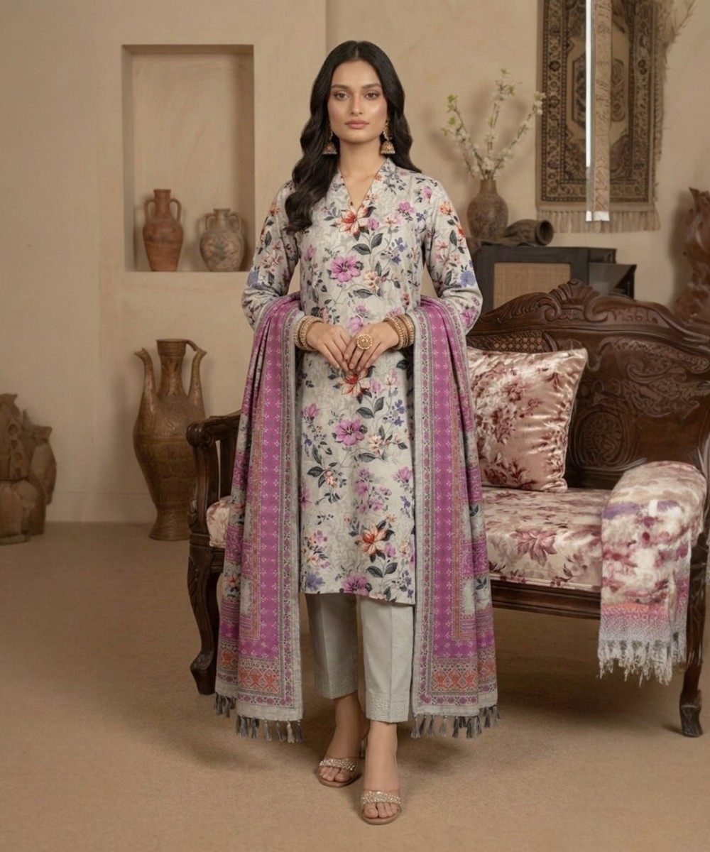3 THREE UNSTITCHED PRINTED LAWN SUMMER COLLECTION