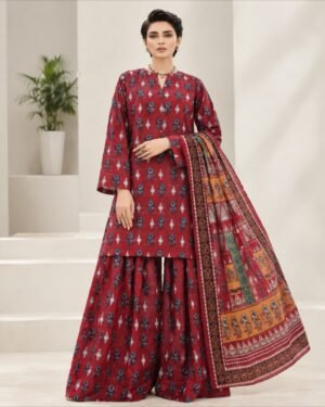 Khaadi 3 Piece Unstitched Khaddar Suit | Women’s Winter Collection