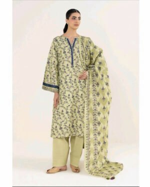 Sapphire 3 Piece Printed Lawn Suit – Elegant Summer Wear