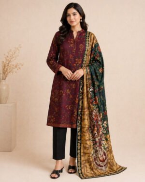 SAPPHIRE 3PIECE PRINTED LAWN SUIT