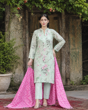 Zara Ali 3 Piece Unstitched Khaddar Suit – Winter Collection