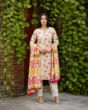 Zara Ali 3 Piece Unstitched Khaddar Suit – Winter Collection