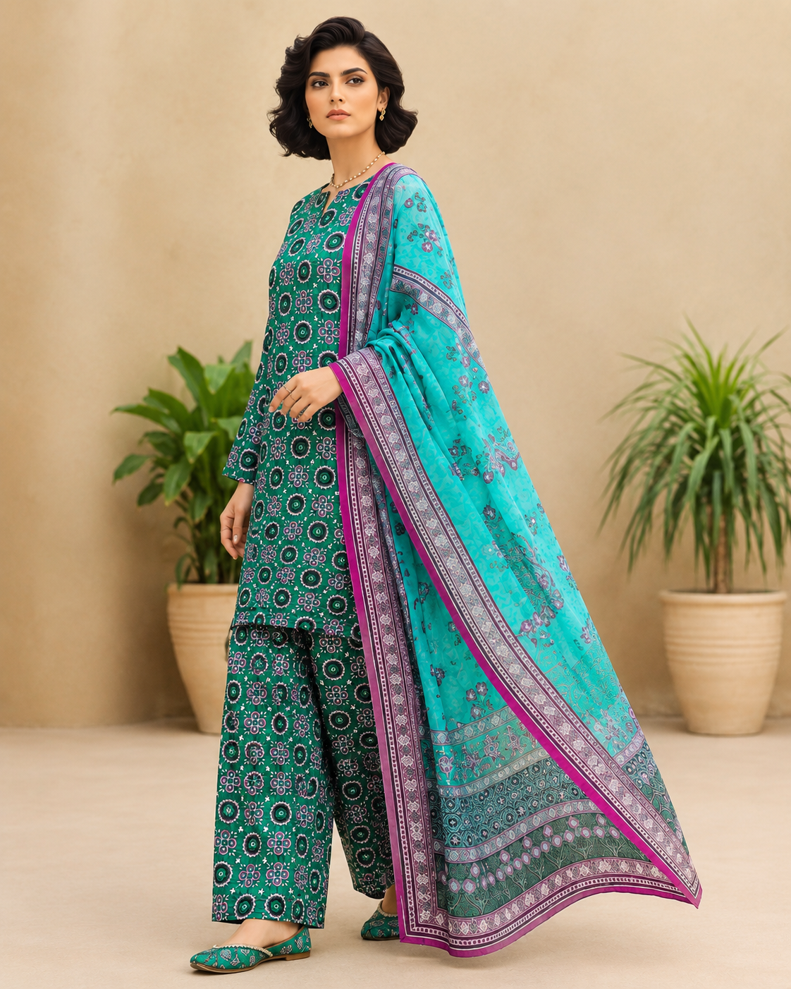 Khaadi 3 Piece Unstitched Khaddar Suit | Women’s Winter Collection - Image 2