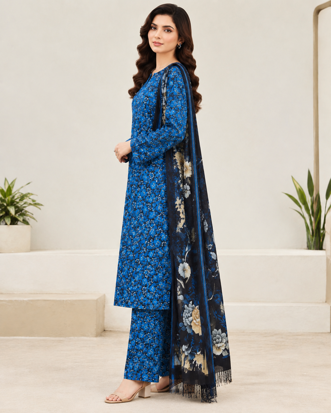 Khaadi 3 Piece Unstitched Khaddar Suit | Women’s Winter Collection - Image 2