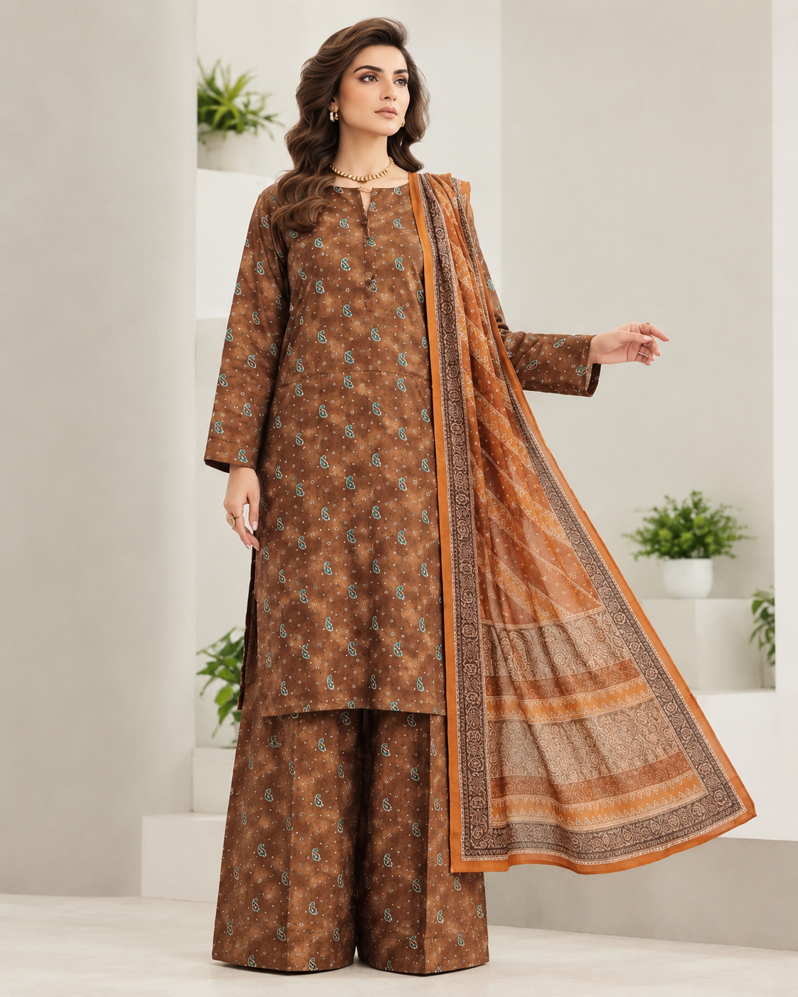 Khaadi 3 Piece Unstitched Khaddar Suit | Women’s Winter Collection