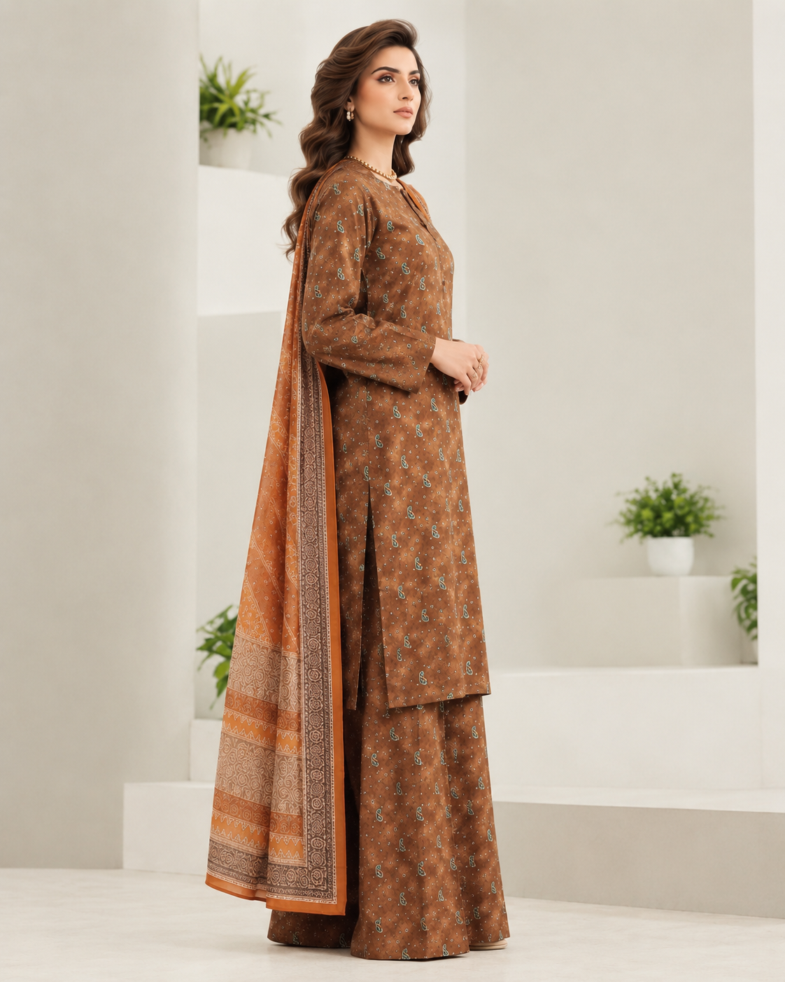 Khaadi 3 Piece Unstitched Khaddar Suit | Women’s Winter Collection - Image 2