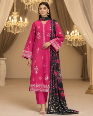 MOTIFZ 3 Piece Unstitched Khaddar Suit – Winter Collection