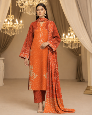 MOTIFZ 3 Piece Unstitched Khaddar Suit – Winter Collection