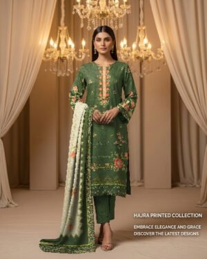 MOTIFZ 3 Piece Unstitched Khaddar Suit – Winter Collection