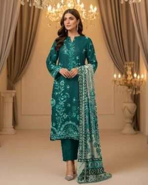 MOTIFZ 3 Piece Unstitched Khaddar Suit – Winter Collection
