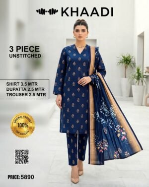 Khaadi 3 Piece Unstitched Khaddar Suit | Women’s Winter Collection