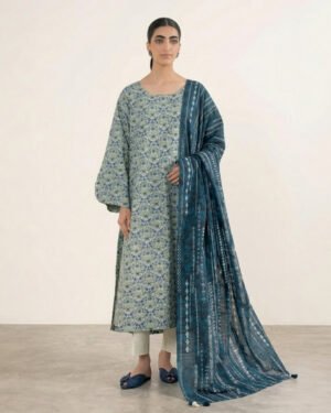 SAPPHIRE 3 PIECE PRINTED LAWN SUIT