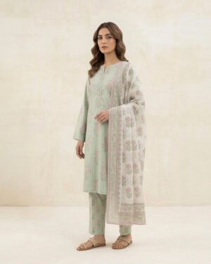 3 PIECE Beechtree Lawn Suit – Elegant Summer Collection